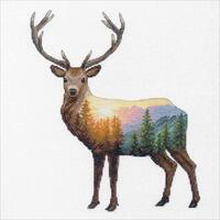 70-35387 Набор для вышивания крестом DIMENSIONS Deer scene "Олень"