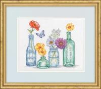 70-35397 Набор для вышивания крестом «Wildflower Jars/Банки с полевыми цветами» DIMENSIONS