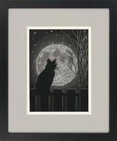 70-65212 Набор для вышивания крестом  «Black Moon Cat • Черная лунная кошка»  DIMENSIONS