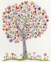фото xka2 набор для вышивания крестом love tree "дерево любви" bothy threads