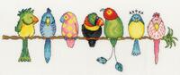 фото xgr3 набор для вышивания крестом exotic birds "экзотические птицы" bothy threads