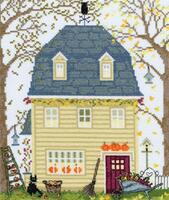фото xss3 набор для вышивания крестом new england homes: fall "дома новой англии: осень" bothy threads