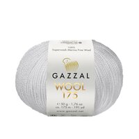 фото пряжа мериносовая gazzal wool 175 (газзал вул 175) 301 светло серый