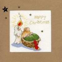 XMAS19 Набор для вышивания крестом (рождественская открытка) First Christmas "Первое Рождество" Bothy Threads