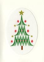 XMAS24 Набор для вышивания крестом (рождественская открытка) Christmas Tree "Рождественская елка" Bothy Threads
