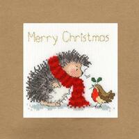 XMAS32 Набор для вышивания крестом (рождественская открытка) Christmas Wishes "Рождественские Пожелания" Bothy Threads