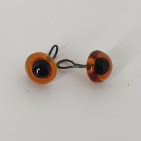 фото оченята для іграшок пришивні, preciosa, скло, карі, 6 мм