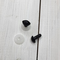 фото ніс для іграшок гладкий, німеччина, 12 мм чорний