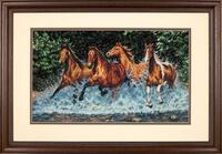 35214 Набір для вишивання хрестом DIMENSIONS Galloping Horses "Біжуть коні"