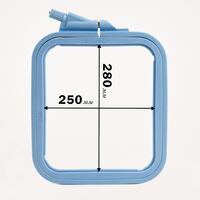 фото 170-14 П'яльці-рамка квадрат (пластикові) 250*280мм Nurge (блакитні)