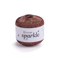 фото пряжа yarnart sparkle / ярнарт спаркл 1351коричневий 
