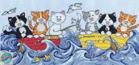 фото 2858 набір для вишивання у морських кішок design works