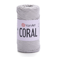 фото пряжа yarnart coral / ярнарт корал 1918 сірий